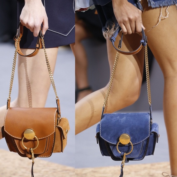 Chloe Jodie navy suede camera bag - Picture 1 of 14